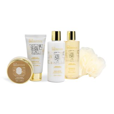 SET SCENTED BATH SHOE 5pz GOLD HEEL