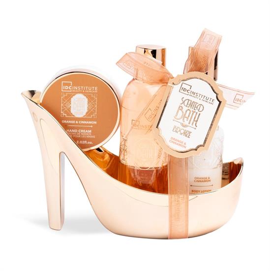 SET SCENTED BATH SHOE 3pz BRONZE HEEL