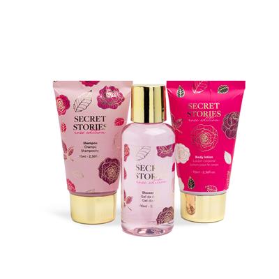 SET SCENTED BEAUTY SECRET STORIES WASH BAG 4pz