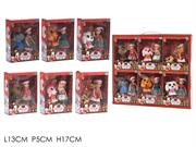 BAMBOLA NATALE C/CANE ASS.