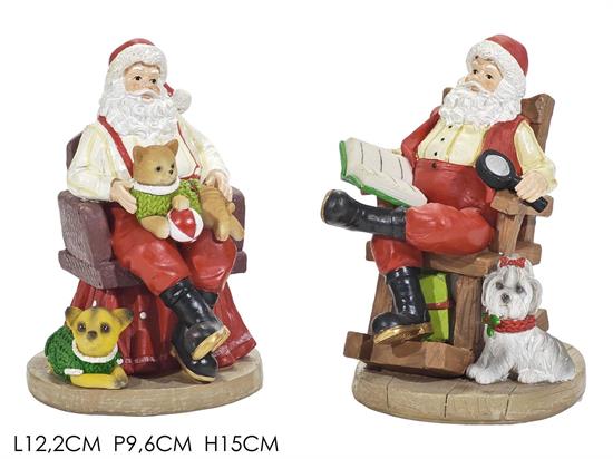 BABBO NATALE SEDUTO 15cm