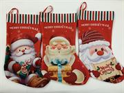 CALZA NATALE IN TESSUTO 43x27 ASS.