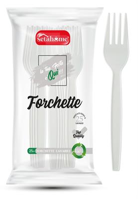 FORCHETTE PLASTICA 25pz BIANCHE