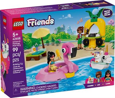 LEGO FRIENDS POOL PARTY UNICORNO E FENICOTTERO