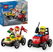 LEGO CITY VEICOLI DA CORSA PIZZAIOLO vs POMPIERE