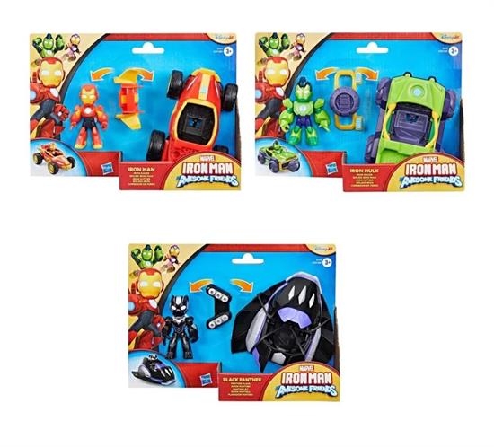 IRON MAN & FRIENDS PERSONAGGIO C/VEICOLO ASS.