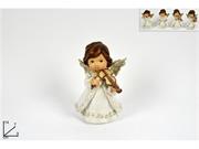 ANGELO MUSICISTA C/VESTITO BIANCO GLITTER 14cm