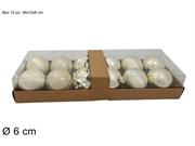 PALLE BEIGE 6cm 12pz