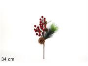 RAMETTO BACCHE C/PIGNA 34cm