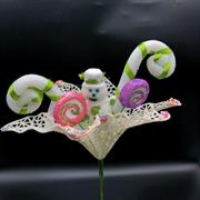 SPILLONE.FIORI E CANDITI 40cm