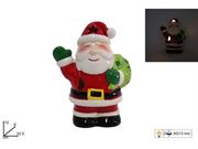 BABBO NATALE CERAMICA C/LUCE 12cm