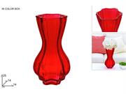 VASO VETRO ROSSO 25cm