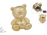 SALVADANAIO ORSETTO CERAMICA ORO