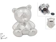 SALVADANAIO ORSETTO CERAMICA ARGENTO