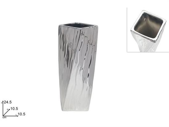 VASO CERAMICA SILVER 24,5cm