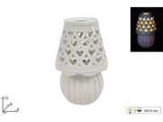 LUME BIANCO 13cm CERAMICA C/LUCE