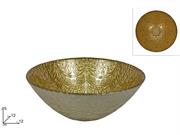 CIOTOLA VETRO DECORO DAMASCO ORO