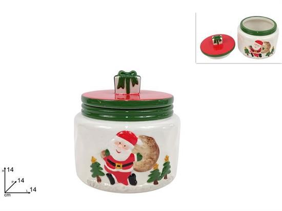 BARATTOLO CERAMICA C/BABBO NATALE
