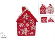 BARATTOLO CERAMICA 19cm CASA ROSSO/BIANCO