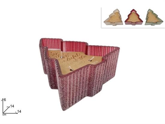 ALBERO VETRO CON CANDELA PROFUMATA ASS.