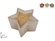 STELLA VETRO CON CANDELA PROFUMATA ASS.