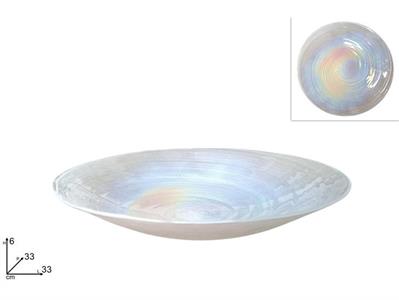 CENTROTAVOLA VETRO RAINBOW 33cm