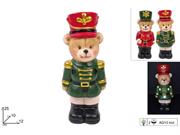 ORSETTO SOLDATINO 25cm CERAMICA C/LUCE