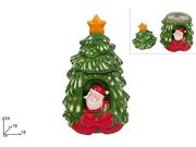 BARATTOLO ALBERO NATALE 26cm IN CERAMICA