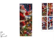 SHOPPER NATALE P/BOTTIGLIA PUPAZZO NEVE 12x36