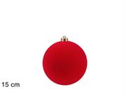 PALLA FLOCCATA 15cm ROSSA