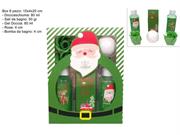 SET DA BAGNO 4pz CONFEZIONE REGALO BABBO NATALE VERDE