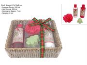 SET DA BAGNO 4pz IN CESTA REGALO