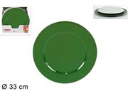 SOTTOPIATTO MELAMINA VERDE