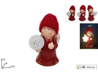 ANGELO CERAMICA ROSSO 19cm C/LUCE