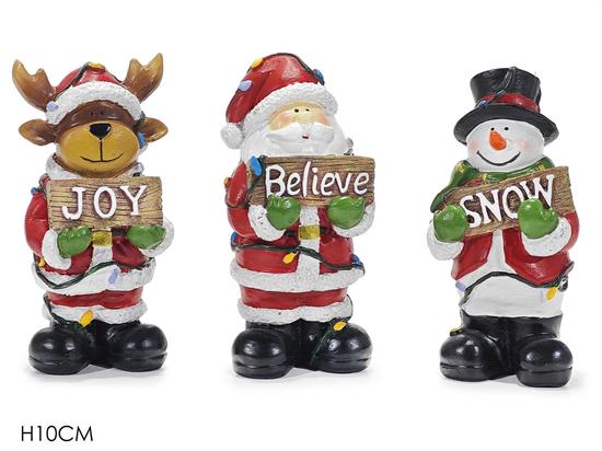 PERSONAGGIO NATALE 10cm ASS.