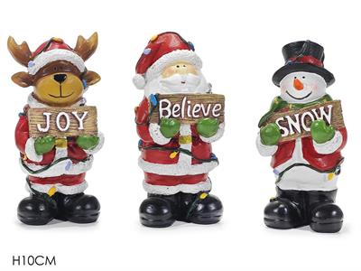 PERSONAGGIO NATALE 10cm ASS.