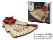 VASSOIO DEGUSTAZIONE NATALE 26x22cm