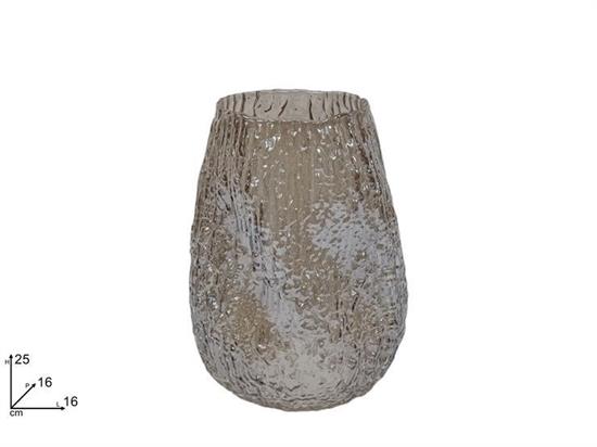 VASO VETRO 25cm EFFETTO TRONCO ALBERO