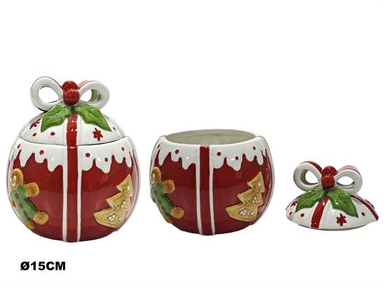 COFANETTO NATALE 15cm ROSSO