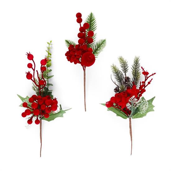 PICK BACCHE FLOCCATE BORDEAUX 26cm ASS.