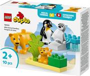 LEGO DUPLO FAMIGLIE DI ANIMALI: PINGUINI E LEONI