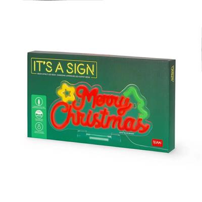 LAMPADA LEGAMI LED IT'S A SIGN - MERRY XMAS