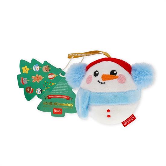 HO-HO-HORNAMENTS SNOWMAN - DECORAZIONE NATALIZIA PELUCHE LEGAMI