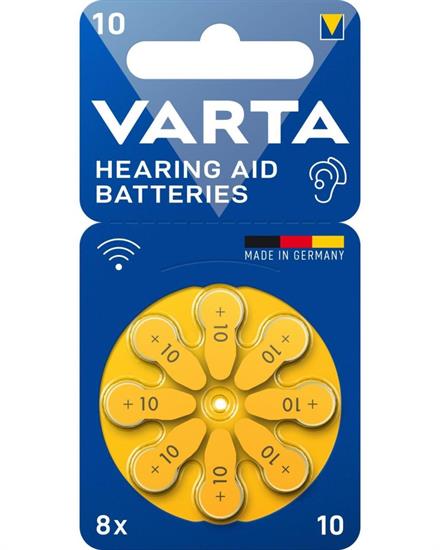 VARTA ACUSTICA 10 new GIALLO 8pz