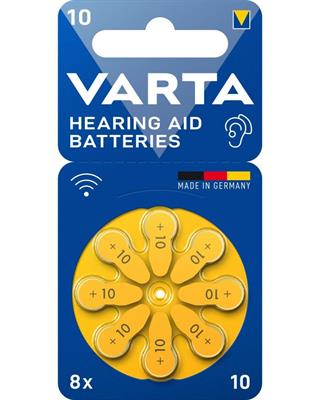 VARTA ACUSTICA 10 new GIALLO 8pz