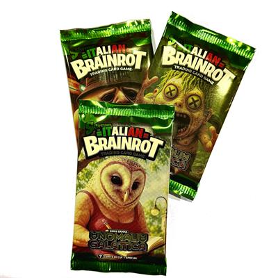 CARTE BRAINROT SERIE GAMMA CON 3 BUSTINE DA 7 CARD SKIFIDOL