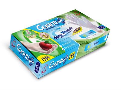 GUANTI MONOUSO TPE TRASPARENTI TG.M 100pz