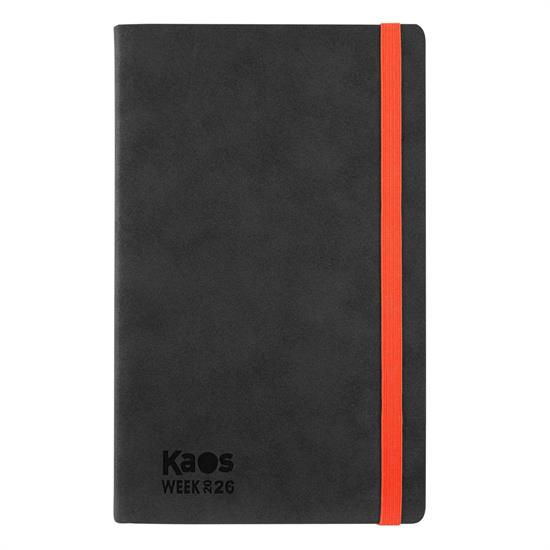 AGENDA 2026 KAOS LARGE WEEK BLACK & ORANGE