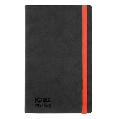 AGENDA 2026 KAOS LARGE WEEK BLACK & ORANGE