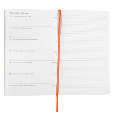 AGENDA 2026 KAOS LARGE WEEK BLACK & ORANGE